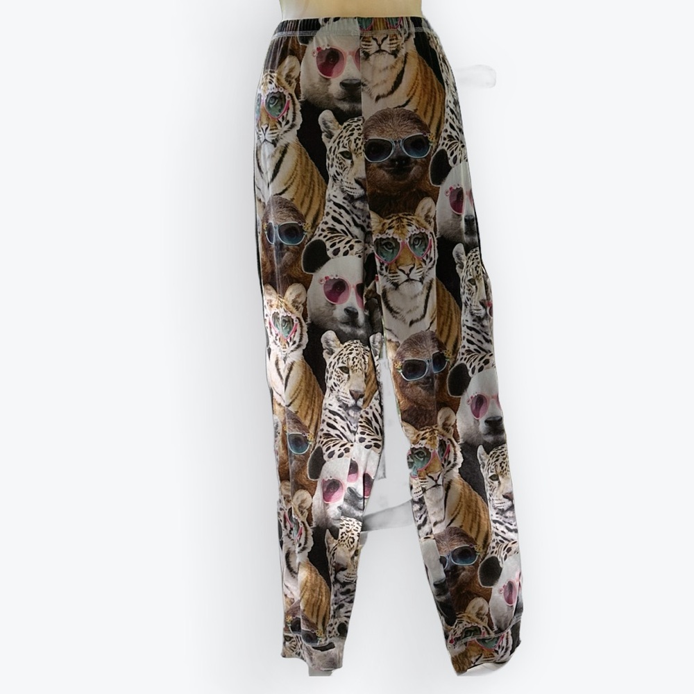 Whimsical Maximalist Animals Wearing Sunglasses Comfy Athleisure Leggings ~ 3X